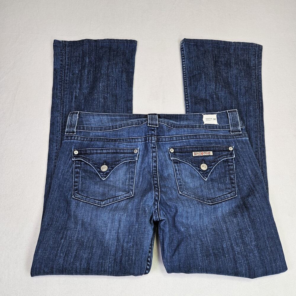 Hudson Jeans Womens 32 Beth Mid-Rise Baby Bootcut Flap Pocket Western Blue 32x30 - Picture 16 of 16